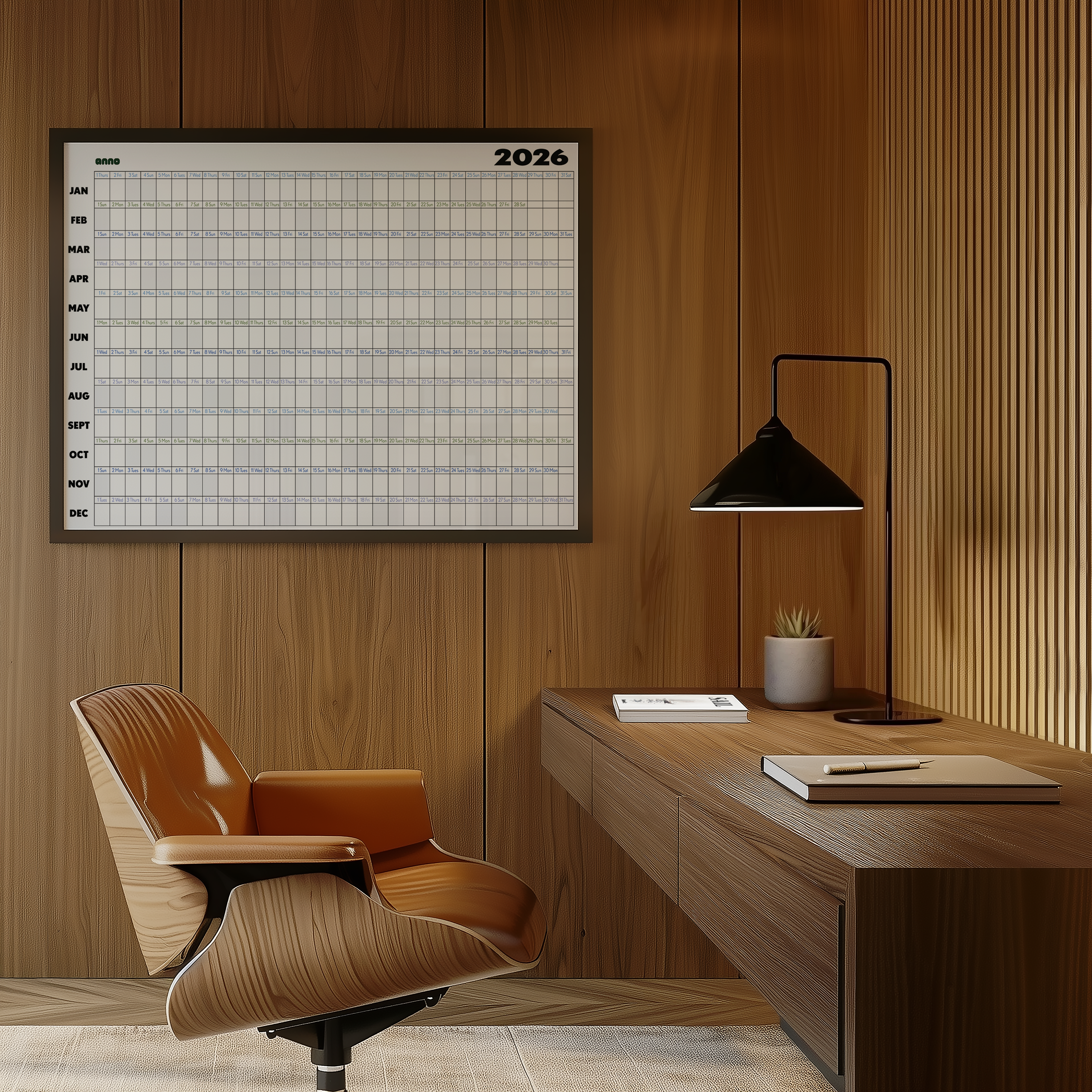 2026 Calendar - BLUE