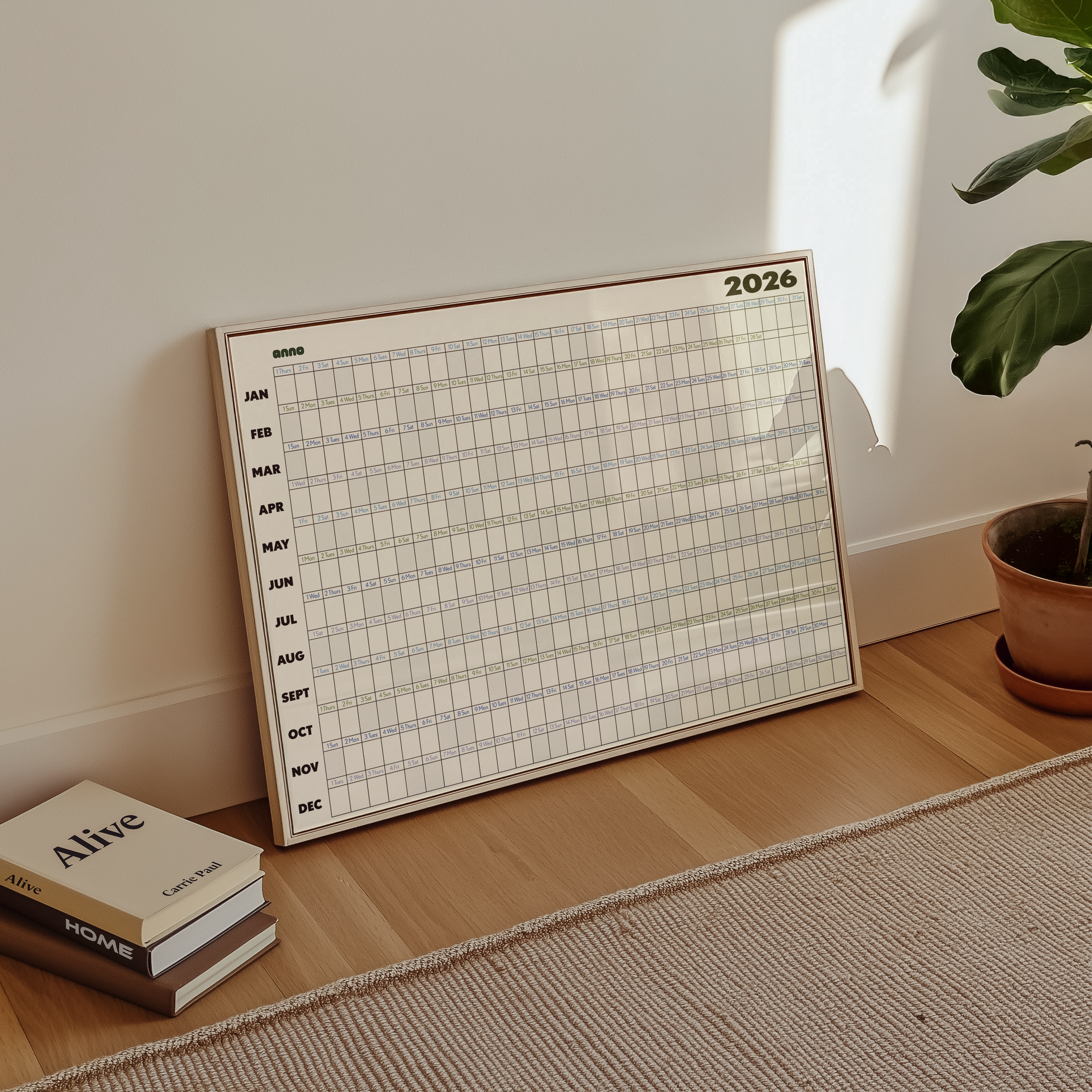 2026 Calendar - BLUE